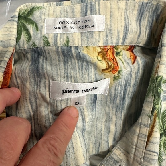 Vintage Pierre Cardin Hawaiian Button Down Shirt - Picture 2 of 3